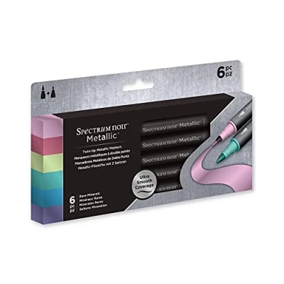 Abbildung von Spectrum Noir Metallic Markers 6 Pen Sets Rare Minerals (Zeldzame Mineralen)