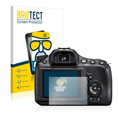 Abbildung von BROTECT Entspiegelungs Schutzglas für Sony Alpha 58 (SLT A58) Schutz Folie Panzerfolie Glas Matt [Extrem Kratzfest 9H, Anti Reflex, Fingerprint]