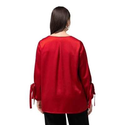 Abbildung von Ulla Popken Bluse, Damen, Größe: 50/52, Salsa