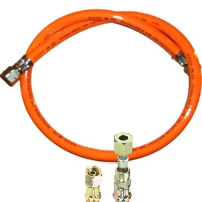 Abbildung von TGO Gasgeräte GmbH Propan Gasschlauch mit 1/4&quot; links X 8mm Schneidring Verschraubung (Standard, 40 cm)