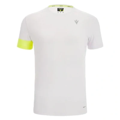 Abbildung von Macron Herren Run Start Scd Howie Reflex T Shirt Print Wht/Nyel Ss Man Mesh, Weiss gelb, L
