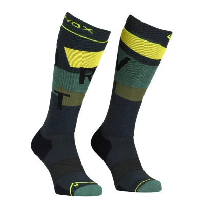 Abbildung von Ortovox Men Freeride Long Socks Cozy Black Steel Größe 39/41