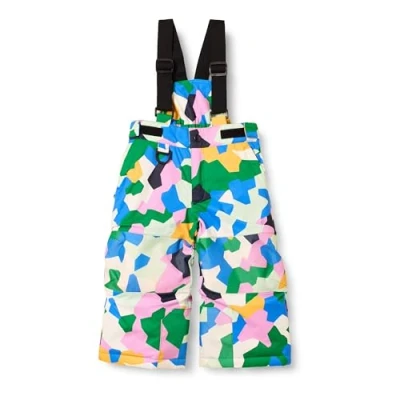 Abbildung von Amazon Essentials Unisex Kinder Ski und Schneehosen, Geometrisches Tarnmuster, 8 Jahre