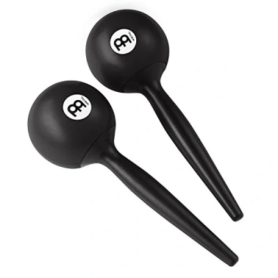 Abbildung von Meinl Percussion Live Maracas Shaker 2 Musikinstrumente mit ergonomischem Griff Kunststoff, Holz (PM3BK)