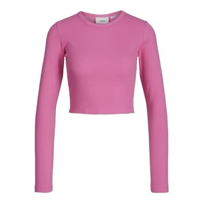 Abbildung von JJXX Feline LS Langarmshirt, Damen, Größe: Large, Carmine rose