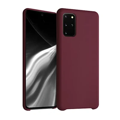 Abbildung von kwmobile Hülle kompatibel mit Samsung Galaxy S20 Plus Silikon Handy Case Handyhülle weiche Oberfläche kabelloses Laden Tawny Red