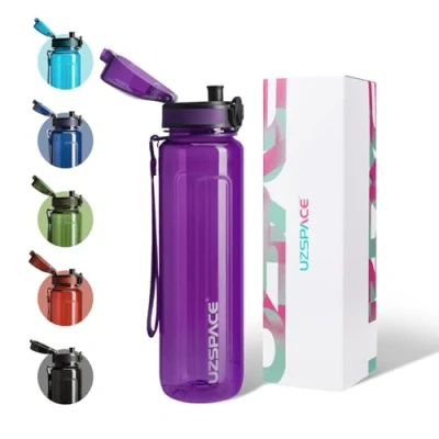 Abbildung von UZSPACE Trinkflasche 500ml / 750ml 950ml, Kinder Auslaufsicher, BPA frei &amp; Tritan Wasserflasche für fahrrad, fitness,Outdoor