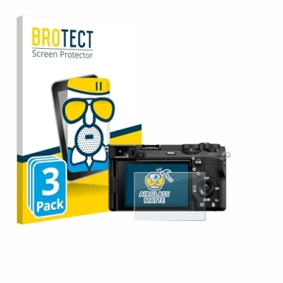 Abbildung von BROTECT Entspiegelungs Schutzglas für Sony Alpha 6700 (3 Stück) Schutz Folie Panzerfolie Glas Matt [Extrem Kratzfest 9H, Anti Reflex]