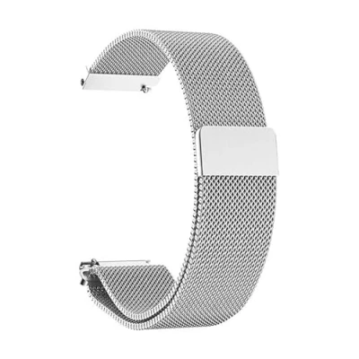 Abbildung von System S Armband 20 mm Milanaise aus Metall schmal für Samsung Galaxy Watch 4 Smartwatch