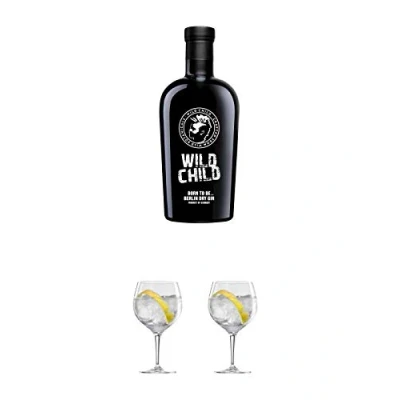 Abbildung von Wild Child GIN Berlin 0,7 Liter + Ballon Bistro Cubata Glas 1 Stück