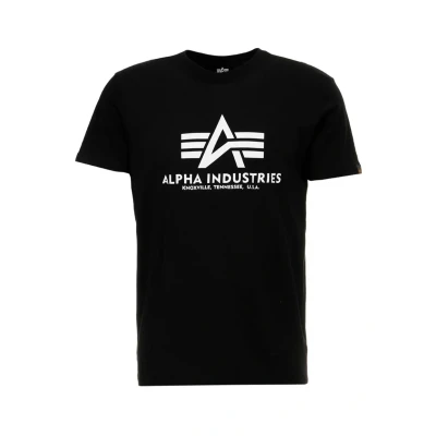 Abbildung von Alpha Industries Tshirt print, Herren, Größe: XL, Schwarz