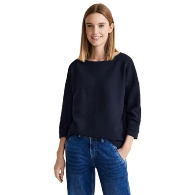 Abbildung von Street One Struktur Strickpullover, Damen, Größe: 34, Blau