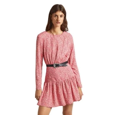 Abbildung von Pepe Jeans Britney Freizeitkleid, Damen, Größe: Medium, Crispy red