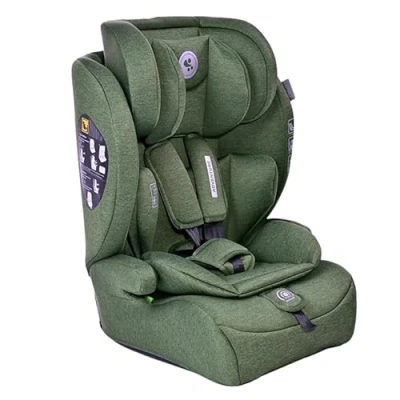 Abbildung von Lorelli Auto Kindersitz 9 36kg Adventure i Size 76 150 cm, mitwachsender Autositz für Kinder, Babysitz, Autokindersitz, Einstellbare Kopfstütze, 5 Punkt Sicherheitsgurt (Hellgrün)
