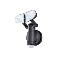 Abbildung von Schwaiger LED Außen Wandleuchte LED220 011, mit 3 Kontrollknöpfen (TIME, SENS und LUX), LED, weiß, Bewegungsmelder, batteriebetrieben