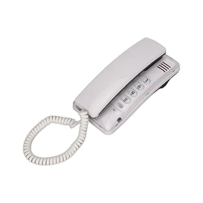 Abbildung von VBESTLIFE Schnurgebundenes Desktop Telefon, Tragbares Festnetz Zur Wandmontage, mit Wahlwiederholung, Schnellblitz Stummschaltung, Schnurtelefone für das Home Hotel Büro, Klassisches(Weiß)