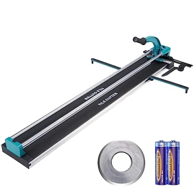 Abbildung von VEVOR Fliesenschneider Doppelschienen Schnittlänge von 1200mm, Schnittstärke 4 15mm Mindest. Schnittbreite 25mm Fliesenschneidmaschine inkl. Extra Schneidrad Fliesenverlegungs &amp; Renovierungsprojekten