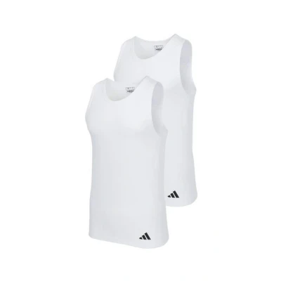 Abbildung von adidas Sportswear Ergonomic TANK 2PK Unterhemd/shirt, Herren, Größe: Small, White