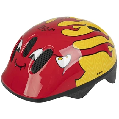 Abbildung von M Wave Kinder Fahrradhelm Teufelchen, rot/gelb, 52 56 cm, Little Devil