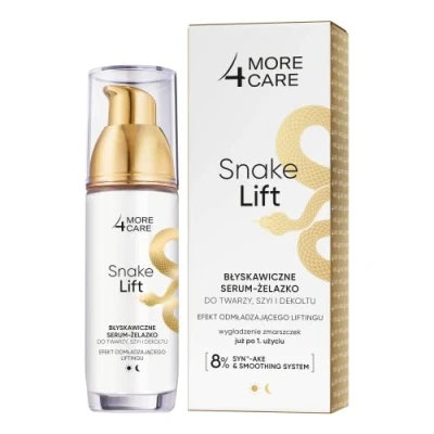 Abbildung von More4Care Snake Lift, Sofort Serum Gel für Gesicht, Hals und Dekolleté, 35 ml
