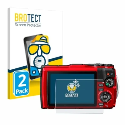 Abbildung von BROTECT Entspiegelungs Schutzfolie für Olympus Tough TG 6 (2 Stück) Matte Displayschutz Folie, Anti Reflex, Fingerprint
