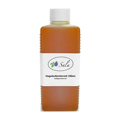 Abbildung von Sala Hagebuttenkernöl Wildrosenöl kaltgepresst BIO (250 ml HDPE Flasche)