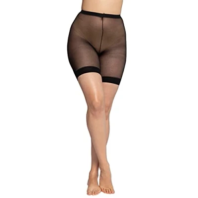 Abbildung von Ulla Popken Damen Strumpfpanty Funktionsunterwäsche, Schwarz, 56 58 EU
