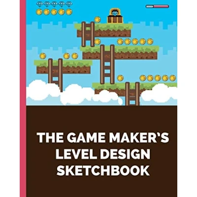 Abbildung von The game Maker&#039;s Level Design Sketchbook: for indie designers and artists to sketch out levels. Each page contains a pixel grid plus ... gift developers, &amp;