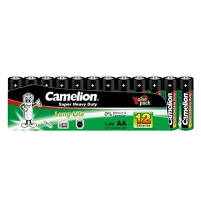 Abbildung von Batterien Camelion Super Heavy Duty R6/Mignon/AA (12 Stück), 1,5 V, Alkaline [Batterien]