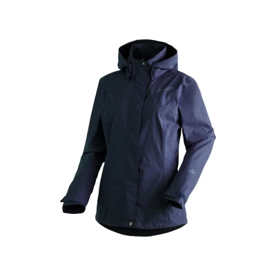 Abbildung von Maier Sports Metor Regenjacke / wasserabweisende Jacke, Damen, Größe: 40, Marine