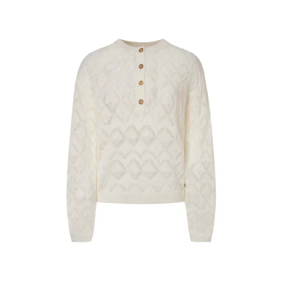 Abbildung von Pepe Jeans Hailey Strickpullover, Damen, Größe: Small, Mousse white