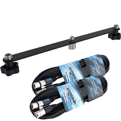 Abbildung von keepdrum STB01 Stereo Bar T + 2x Mikrofonkabel XLR/XLR 6m