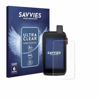 Abbildung von Savvies 6 Stück Schutzfolie für Garmin Montana 700 / 700i 750i Displayschutz Folie Ultra Transparent