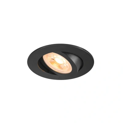 Abbildung von SLV NEW TRIA 68, Deckeneinbauleuchte, rund, max. 10W GU10, schwarz