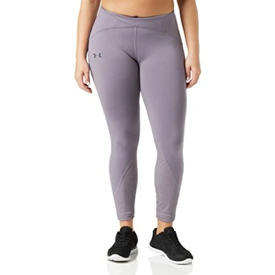 Abbildung von Under Armour Damen Legging Qualifier Speedpocket ColdGear Tight, Grau, LG, 1342883 033