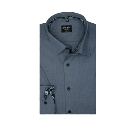 Abbildung von Marvelis Herren Oberhemd, Extra Langarm 69 cm, Body Fit, Nachtblau, New York Kent Gr. 44