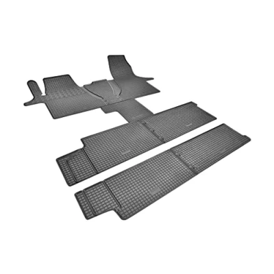 Abbildung von Passgenaue Gummifußmatten fahrzeugspezifisch ideal angepasst geeignet für VW T6.1 Caravelle Transporter ab 2019 8 Sitze