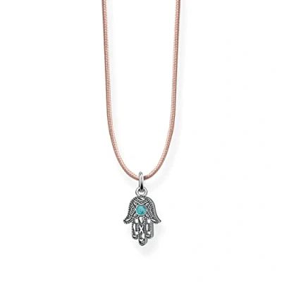 Abbildung von Thomas Sabo Damen Kette Ethno Fatimas Hand Little Secret 925 Sterling Silber LSKE008 905 17 L80v