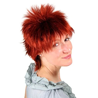 Abbildung von WIG ME UP 26155 131 Perücke, rot, frech, 80er, NDW, kurz 25cm