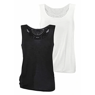 Abbildung von Beach Time Strandaccessoire, Damen, Größe: 32/34, Schwarz+creme