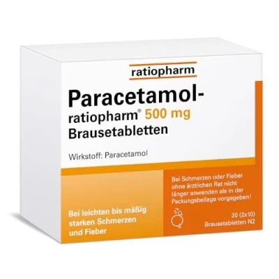 Abbildung von Paracetamol ratiopharm 500 mg 20 St