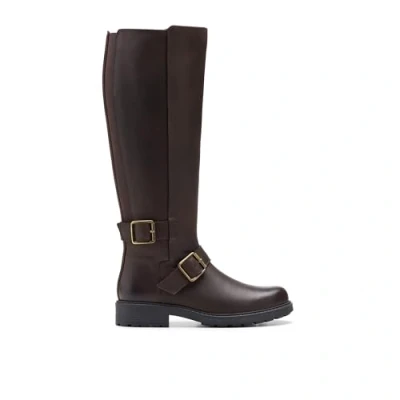 Abbildung von Clarks ORINOCO2 TALL Cowboy/Bikerboot, Damen, Größe: 38, Dark brown Schuhe