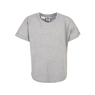 Abbildung von Urban Classics Boy&#039;s UCK1561 Boys Long Shaped Turnup Tee T Shirt, Grey, 122/128