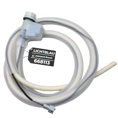 Abbildung von LICHTBLAU Elektrischer Aquastop Schlauch I 668113 BITRON Typ 88 1,68m für Bosch Siemens Geschirrspüler SuperSilence iQ300 iQ500 iQ700 Sicherheitszulaufschlauch 3/4 Zoll 00668113