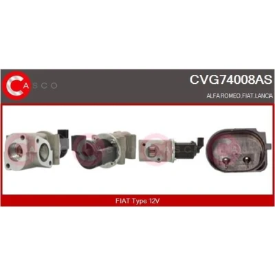 Abbildung von CASCO CVG74008AS AGR Ventil elektrisch FIAT: Doblo I Kombi, BRAVO 2, Cargo, ALFA ROMEO: 147, 156 Sportwagon