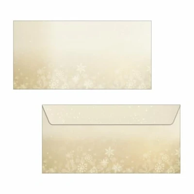 Abbildung von SIGEL DU633 Briefumschläge Weihnachten &quot;Golden Christmas Night&quot;, gummiert, DIN lang, 25 Stück, aus nachhaltigem Papier