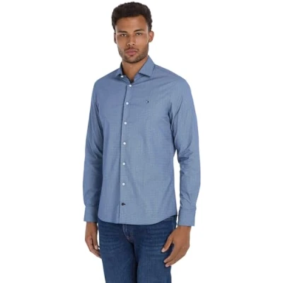 Abbildung von Tommy Hilfiger Businesshemd CL STRETCH GEO Print SF SHIRT mit Minimal