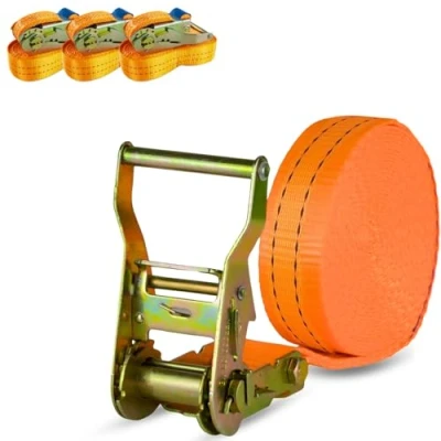 Abbildung von Spanngurt 2t 4m 1000kg 2000 kg daN Zurrgurte einteilig LKW Anhänger 2 to 4 Meter (4 Stück)