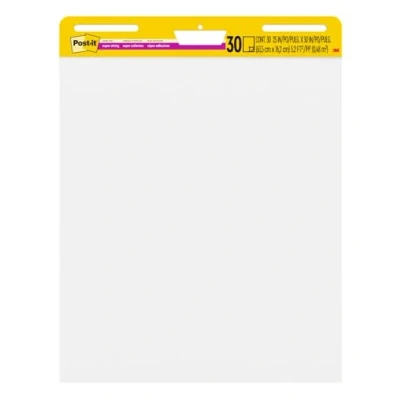 Abbildung von Post it Super Sticky Self Stick Meeting Chart 559P 3 Weiß 635 mm x 762 Mehrwertpaket 2 559 (2 Blöcke) + 1 (1 Block) KOSTENLOS
