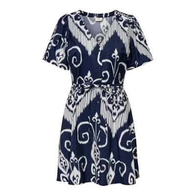 Abbildung von JDY Jdytroya LIFE Dress Blusenkleid, Damen, Größe: XS, Black iris/cloud dance